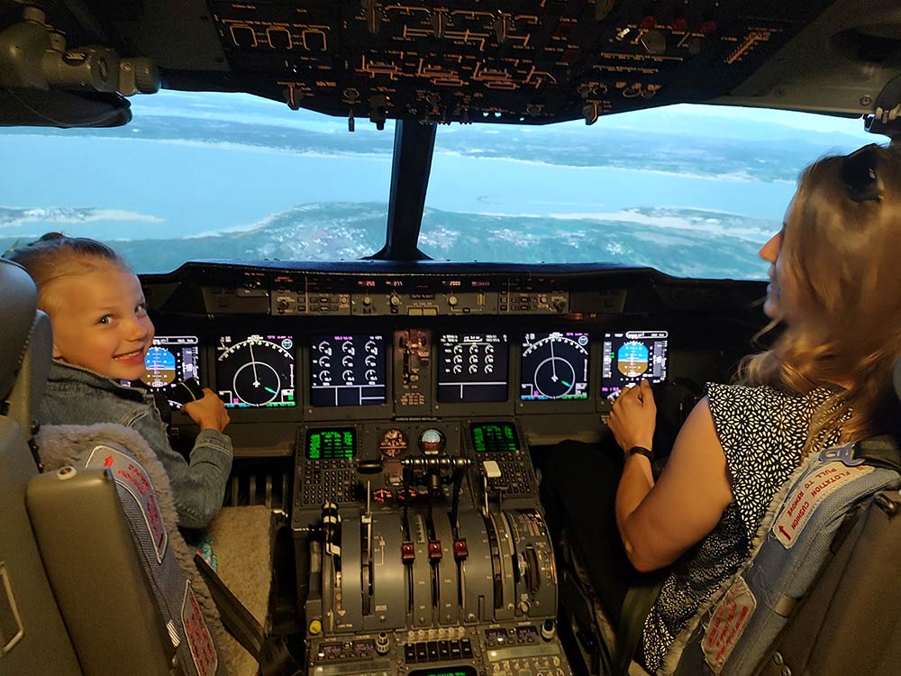 Young Girl In The Cockpit